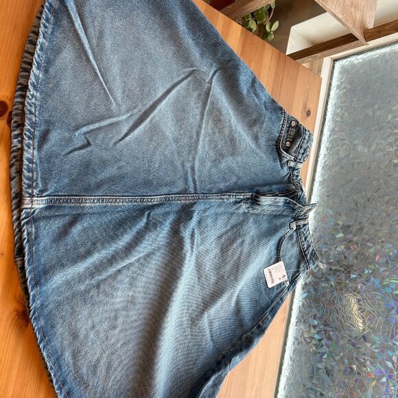 We The Free Eclipse Denim Midi Skirt NWT Free People - Picture 6 of 7